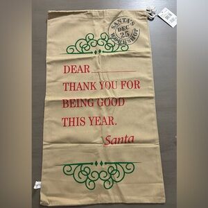 NWT! Santa Sack!